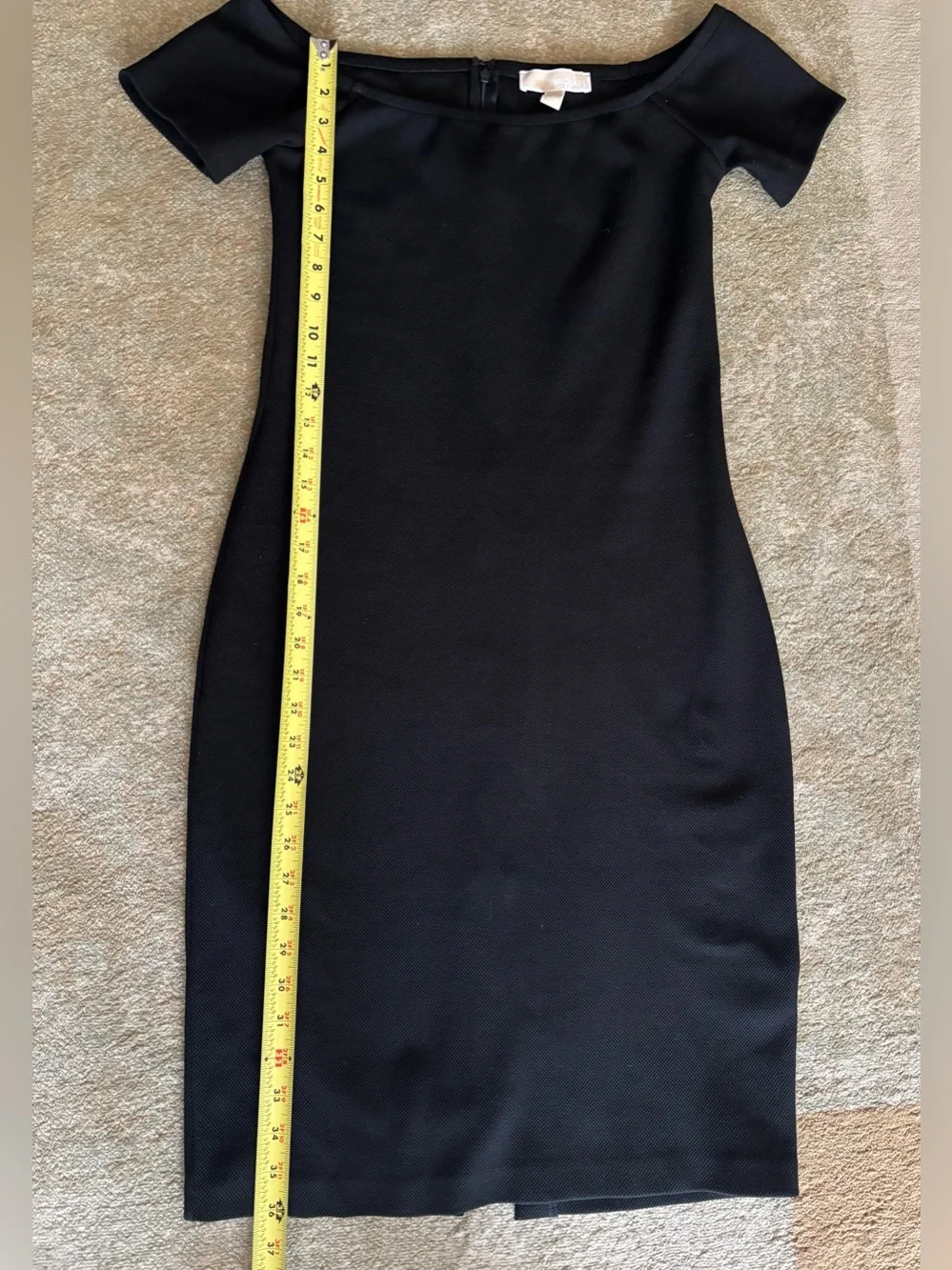 MICHAEL Michael Kors Black Stretch Sheath Bodycon Dress Size M